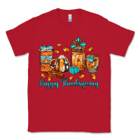 Red happy thanksgiving coffee Classic Tee - JahusDesignShop