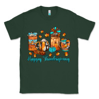 Sports Green happy thanksgiving coffee Classic Tee - JahusDesignShop