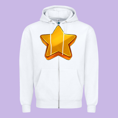 3d Golden Stars Zipper Hoodie Designed By Adodesignshop