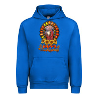 Cobalt happy thanksgiving gemstone Urban Hoodie - RanaPortraitStore