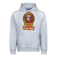 Heather Grey happy thanksgiving gemstone Urban Hoodie - RanaPortraitStore