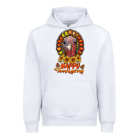 White happy thanksgiving gemstone Urban Hoodie - RanaPortraitStore