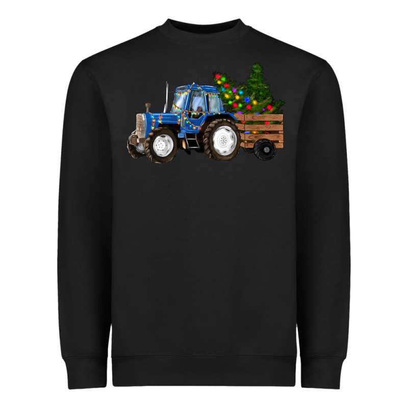 Christmas Farm Tractor Heavyweight Sweatshirt by RanaPortraitStore | Teevron
