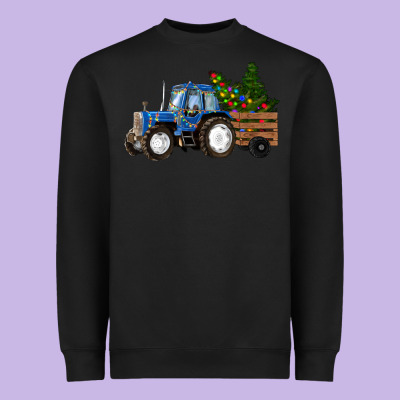 Christmas Farm Tractor Heavyweight Sweatshirt Designed By Ranaportraitstore