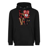 Black love gnome Heavyweight Hoodie - MaliasSmallBusiness