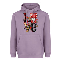 Lavender love gnome Heavyweight Hoodie - MaliasSmallBusiness