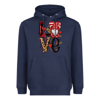 Navy love gnome Heavyweight Hoodie - MaliasSmallBusiness