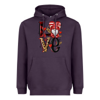 Plum love gnome Heavyweight Hoodie - MaliasSmallBusiness