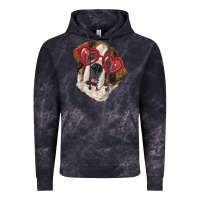 Cloud Black saint bernard with love glasses Vintage Hoodie - RanaPortraitStore