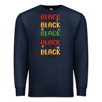 Navy black history Premium Sweatshirt - MaliasSmallBusiness