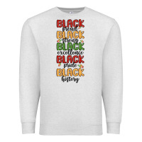 Oatmeal Heather black history Premium Sweatshirt - MaliasSmallBusiness