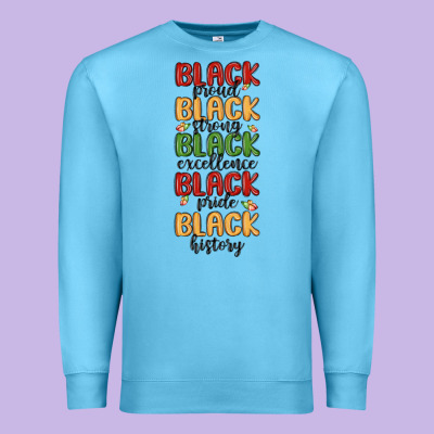 Black History Premium Sweatshirt Designed By Maliassmallbusiness