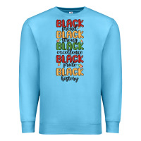 Ocean Blue black history Premium Sweatshirt - MaliasSmallBusiness