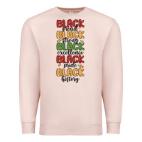 Pale Pink black history Premium Sweatshirt - MaliasSmallBusiness