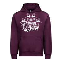 Mauve Wine Merry Christmas Happy New Year Urban Hoodie - Bettercallsaul