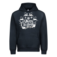 Navy Merry Christmas Happy New Year Urban Hoodie - Bettercallsaul