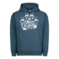 Pigment Midnight Navy Merry Christmas Happy New Year Urban Hoodie - Bettercallsaul