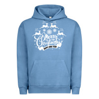 Pigment Pebble Blue Merry Christmas Happy New Year Urban Hoodie - Bettercallsaul