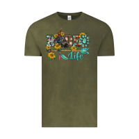 Vintage Olive western rodeo bullfighter  life turquoise's gemstones arrow sunflowers Vintage Tee - BarkalooDesign