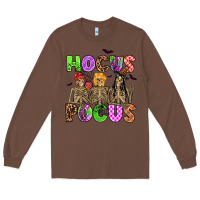 Chestnut hocus pocus skeleton Long Sleeve Tee - AdoDesignShop