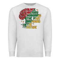 Oatmeal Heather black history honoring the past inspiring the futu Premium Sweatshirt - MaliasSmallBusiness