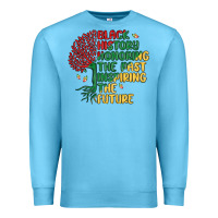 Ocean Blue black history honoring the past inspiring the futu Premium Sweatshirt - MaliasSmallBusiness