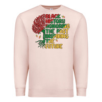 Pale Pink black history honoring the past inspiring the futu Premium Sweatshirt - MaliasSmallBusiness