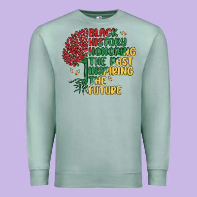 Black History Honoring The Past Inspiring The Futu Premium Sweatshirt Designed By Maliassmallbusiness