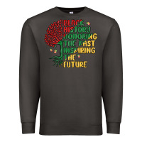 Smoke black history honoring the past inspiring the futu Premium Sweatshirt - MaliasSmallBusiness