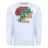 White black history honoring the past inspiring the futu Premium Sweatshirt - MaliasSmallBusiness