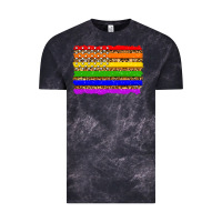 Cloud Black lgbtq and usa flag Vintage Tee - Zillion Design Studio