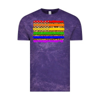 Cloud Purple lgbtq and usa flag Vintage Tee - Zillion Design Studio