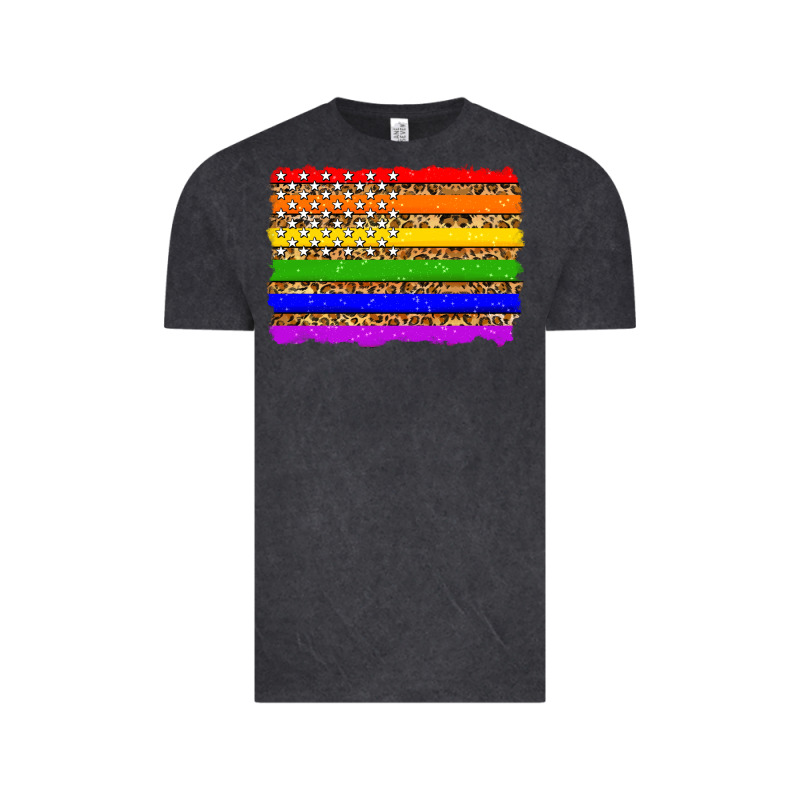 Lgbtq And Usa Flag Vintage Tee by Zillion Design Studio | Teevron