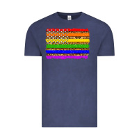 Vintage Denim lgbtq and usa flag Vintage Tee - Zillion Design Studio
