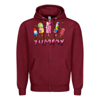 Burgundy yummy Zipper Hoodie - AdoDesignShop