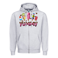 Heather Grey yummy Zipper Hoodie - AdoDesignShop