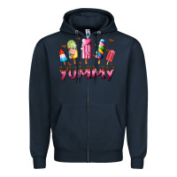Navy yummy Zipper Hoodie - AdoDesignShop