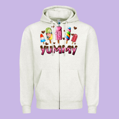 Yummy Zipper Hoodie Designed By Adodesignshop