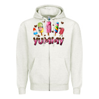 Oatmeal Heather yummy Zipper Hoodie - AdoDesignShop