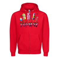 Red yummy Zipper Hoodie - AdoDesignShop