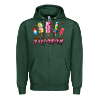 Sports Green yummy Zipper Hoodie - AdoDesignShop