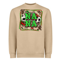 Mushroom soccer nana with leopard Heavyweight Sweatshirt - Zillion Design Studio