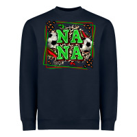 Navy soccer nana with leopard Heavyweight Sweatshirt - Zillion Design Studio