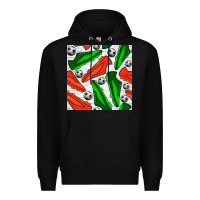 Black soccer shoes seamless pattern Premium Hoodie - BundleAndBundleShop