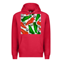 Cardinal soccer shoes seamless pattern Premium Hoodie - BundleAndBundleShop