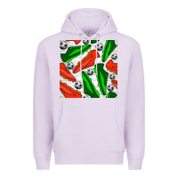 Lilac soccer shoes seamless pattern Premium Hoodie - BundleAndBundleShop