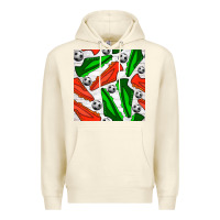Sandshell soccer shoes seamless pattern Premium Hoodie - BundleAndBundleShop