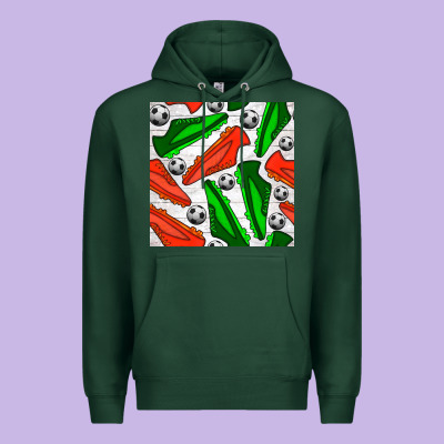 Soccer Shoes Seamless Pattern Premium Hoodie Designed By Bundleandbundleshop