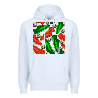 White soccer shoes seamless pattern Premium Hoodie - BundleAndBundleShop