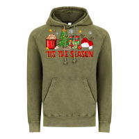 Vintage Olive 'tis the season christmas Vintage Hoodie - Zillion Design Studio